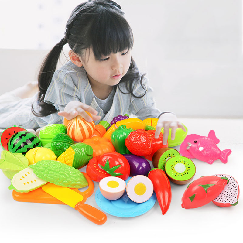 Kids Toys Kitchen Set - Mainan Pemotong Buah dan Sayuran untuk