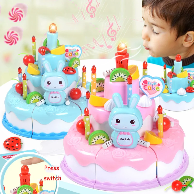 Mainan simulasi kue ulang tahu - Kids Toys Kitchen Set ulasan dan harga