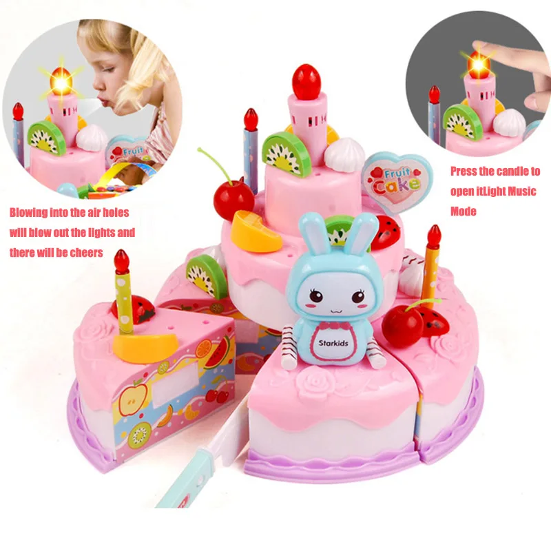 Mainan simulasi kue ulang tahu - Kids Toys Kitchen Set ulasan dan harga