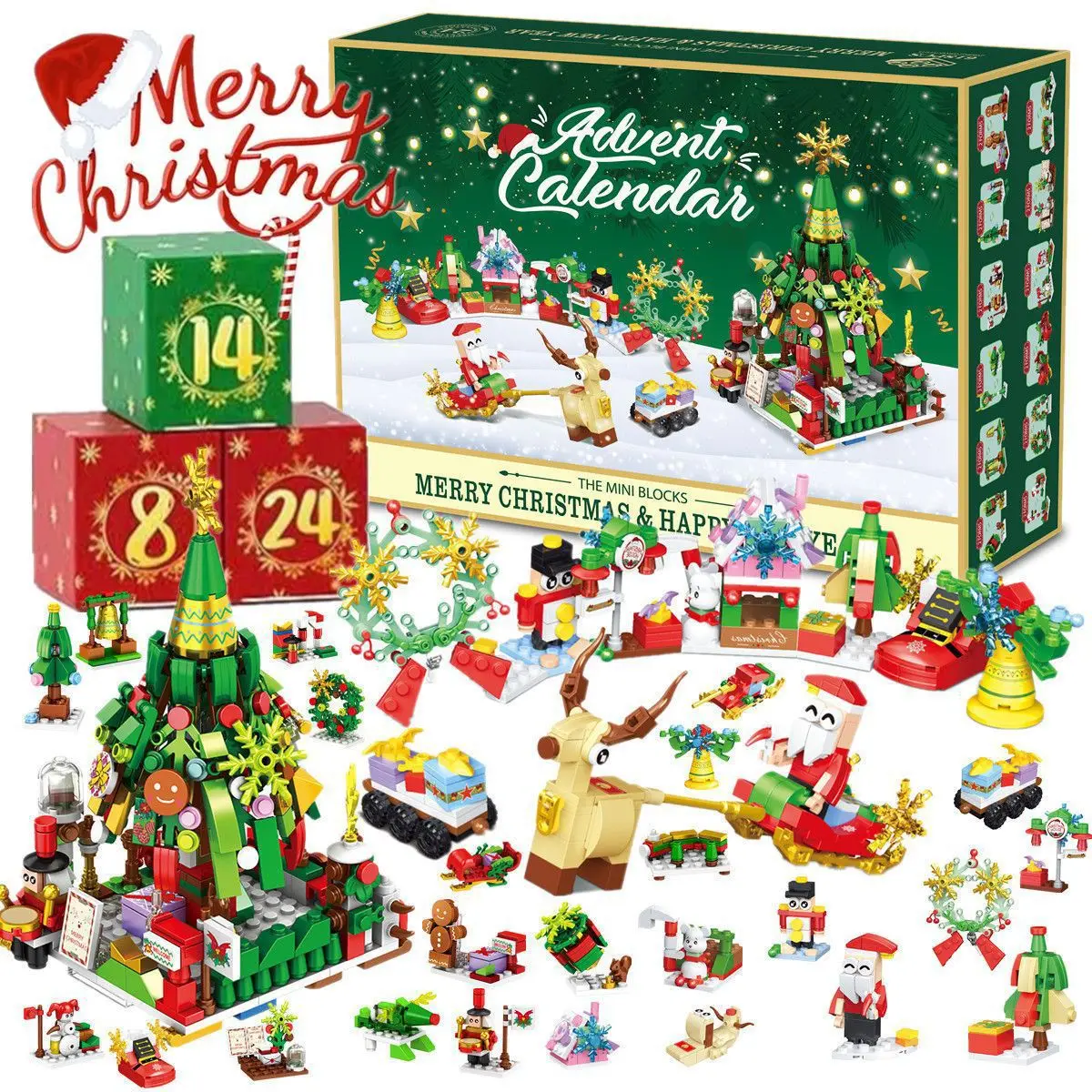 Mainan balok bangunan bertema  - Kids Toys Xmas ulasan dan harga